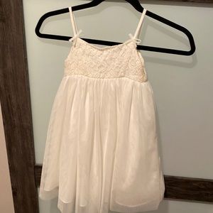 Off white flower girls dress